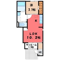 おもちゃのまち駅 徒歩6分 1階の物件間取画像